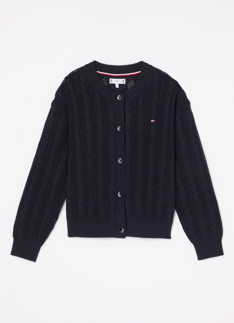 Vestă tricotată cu logo Tommy Hilfiger