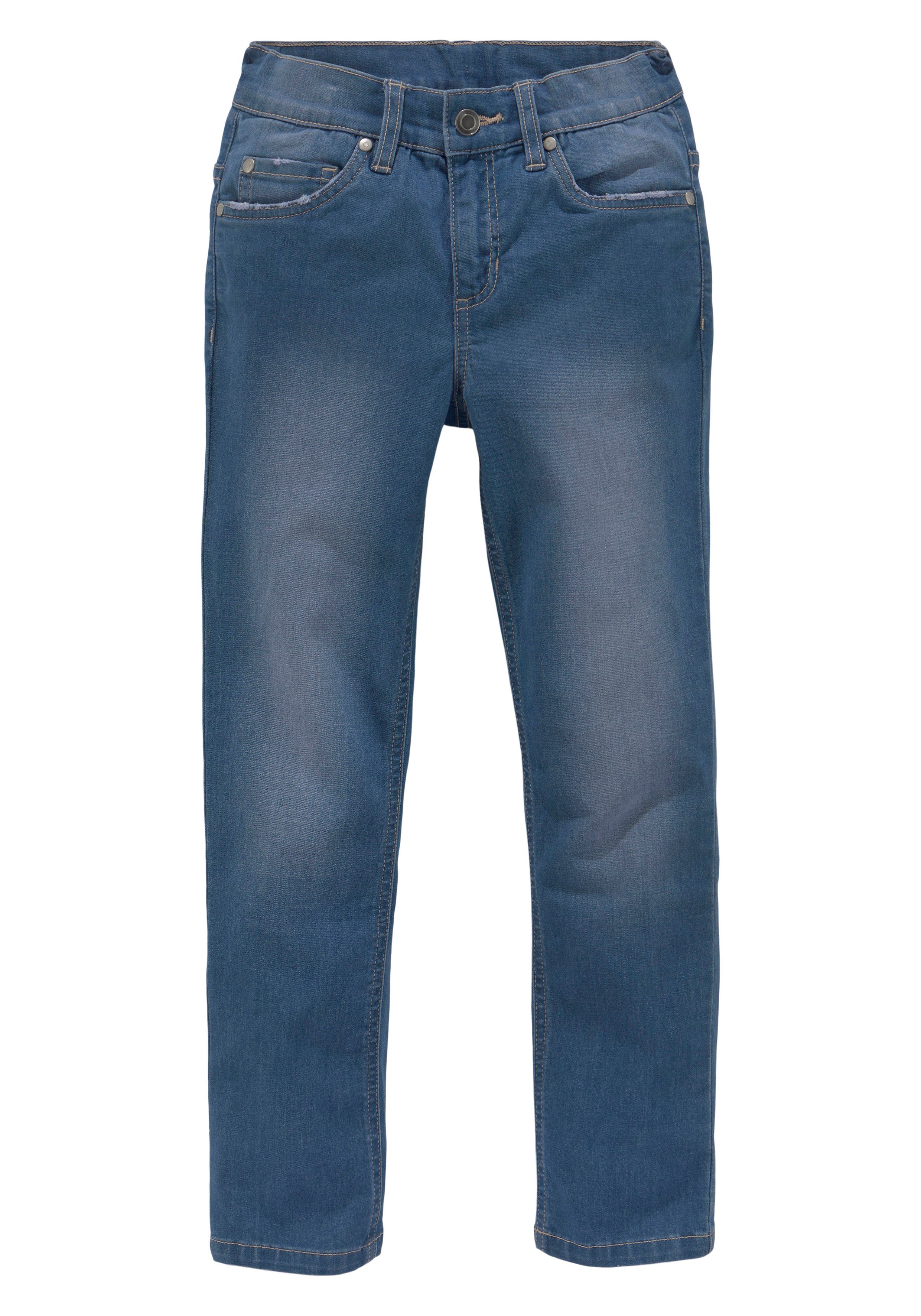 DELMAO Sweatjeans für Jungen, im bequemen Sweatdenim