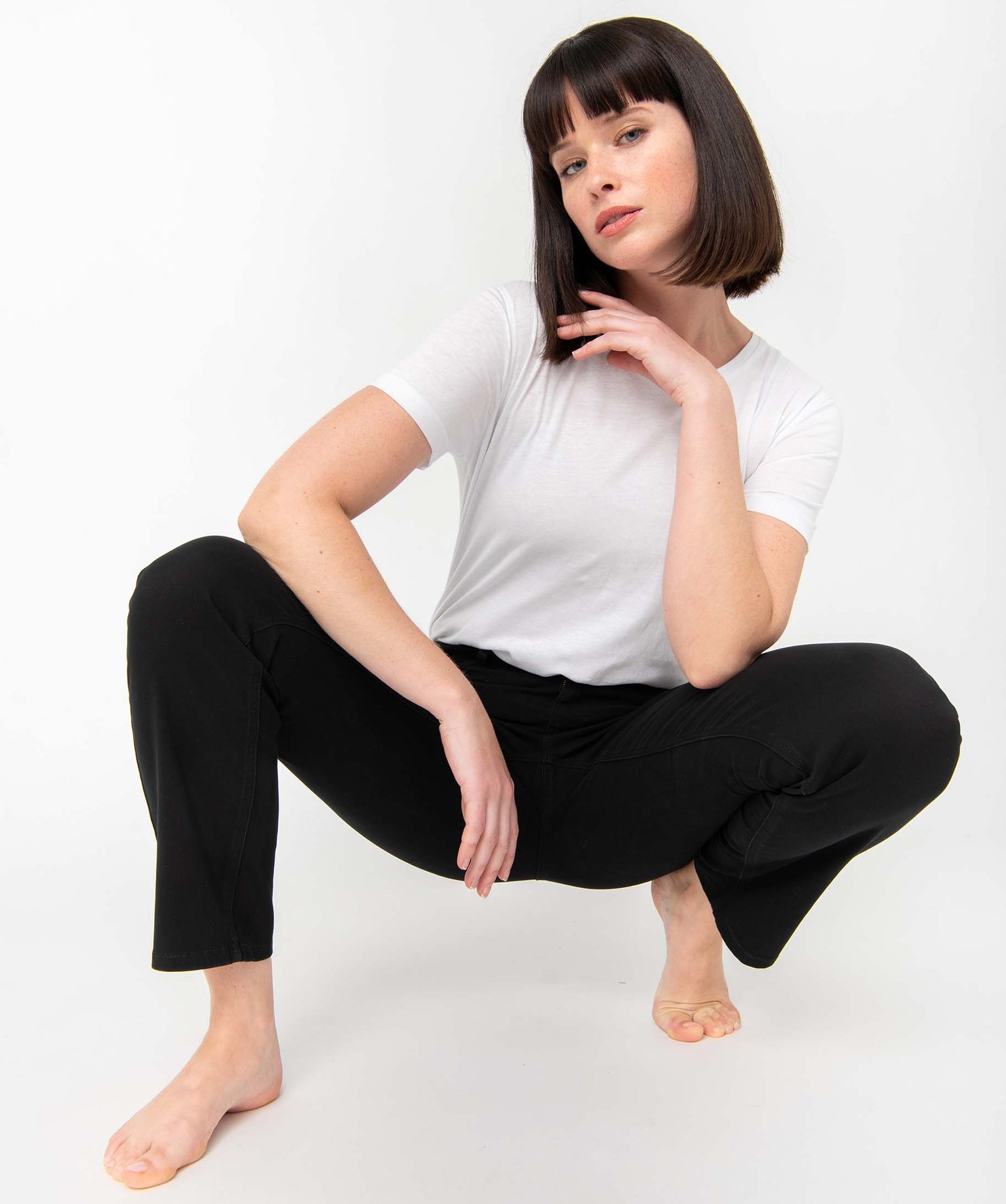 Jean femme coupe Regular taille normale noir | GEMO