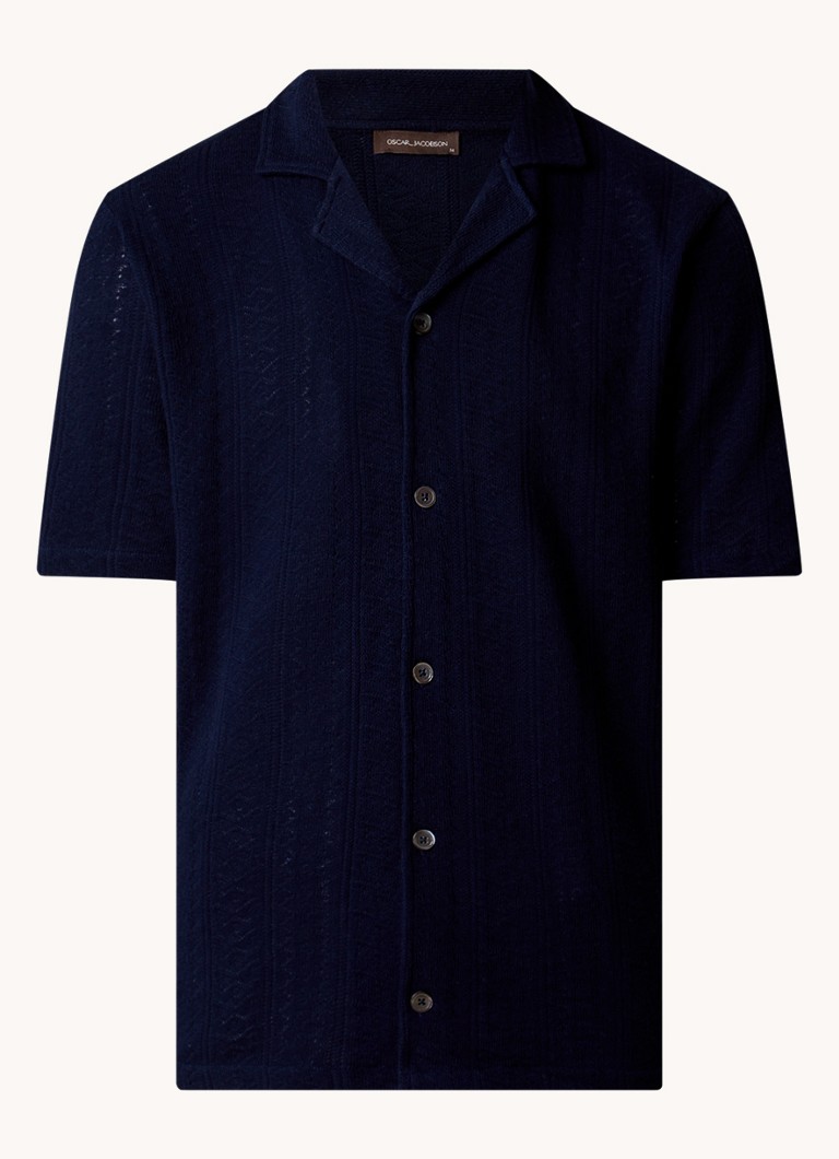 Oscar Jacobson Mattis regular fit shirt with openwork design