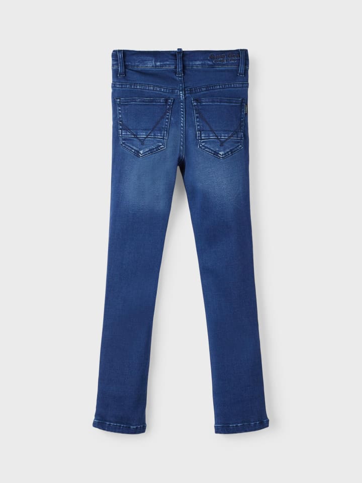 name it Stretch Jeans Slim Fit NKMTHEO in Dunkelblau günstig kaufen