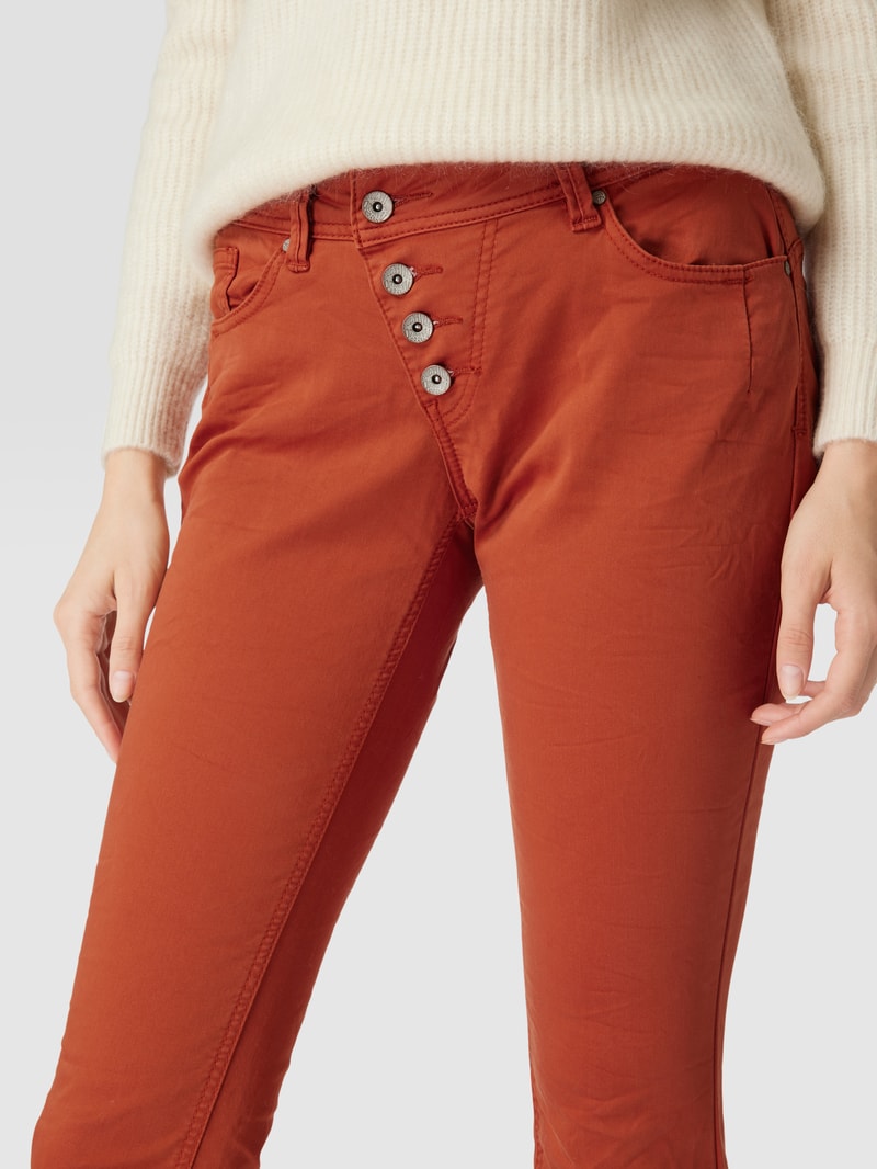 Hose im 5-Pocket-Design Modell 'MALIBU' in rostrot