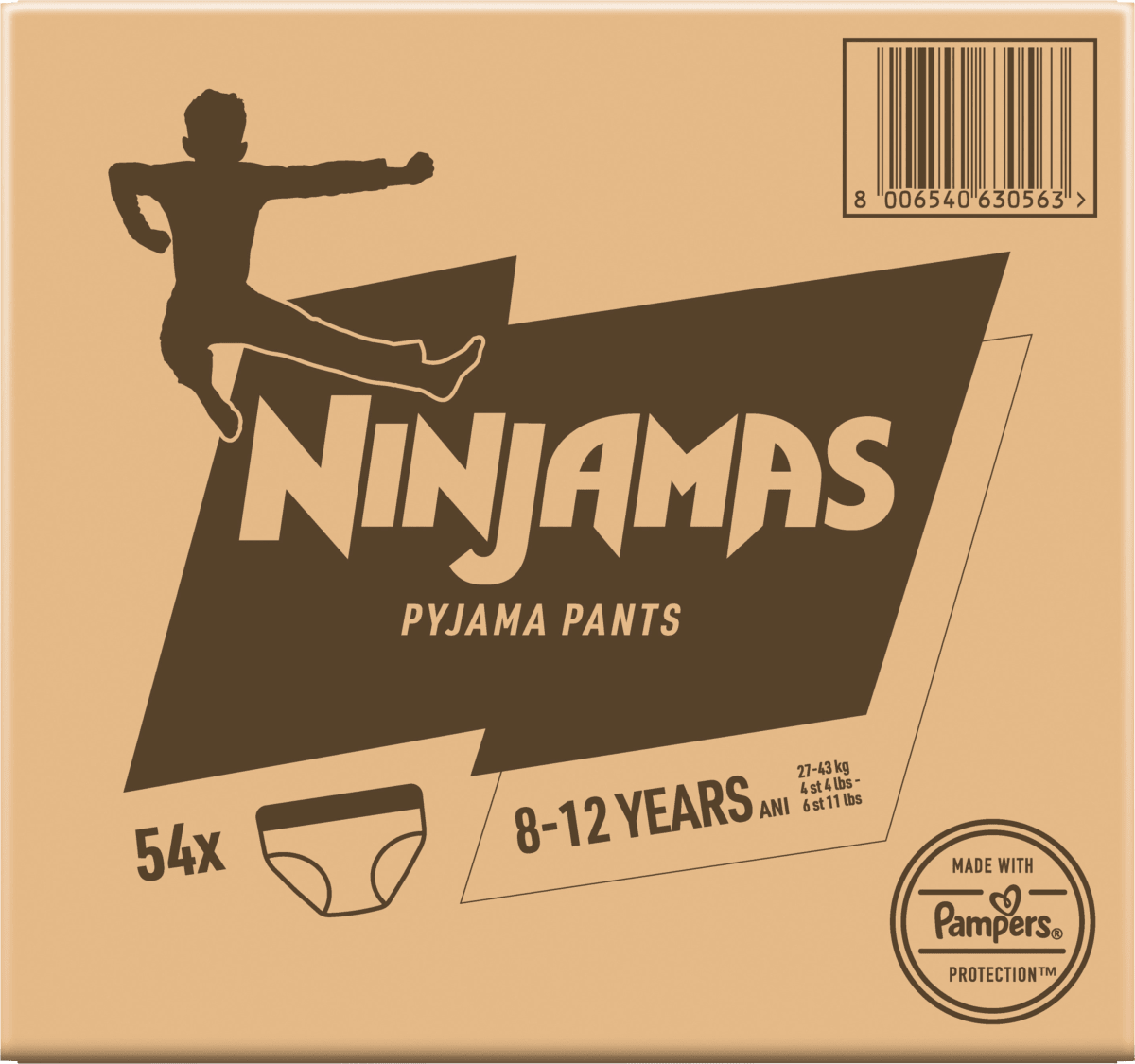 Pyjama Pants Jungen 8-12 Jahre, Monatsbox, 54 St