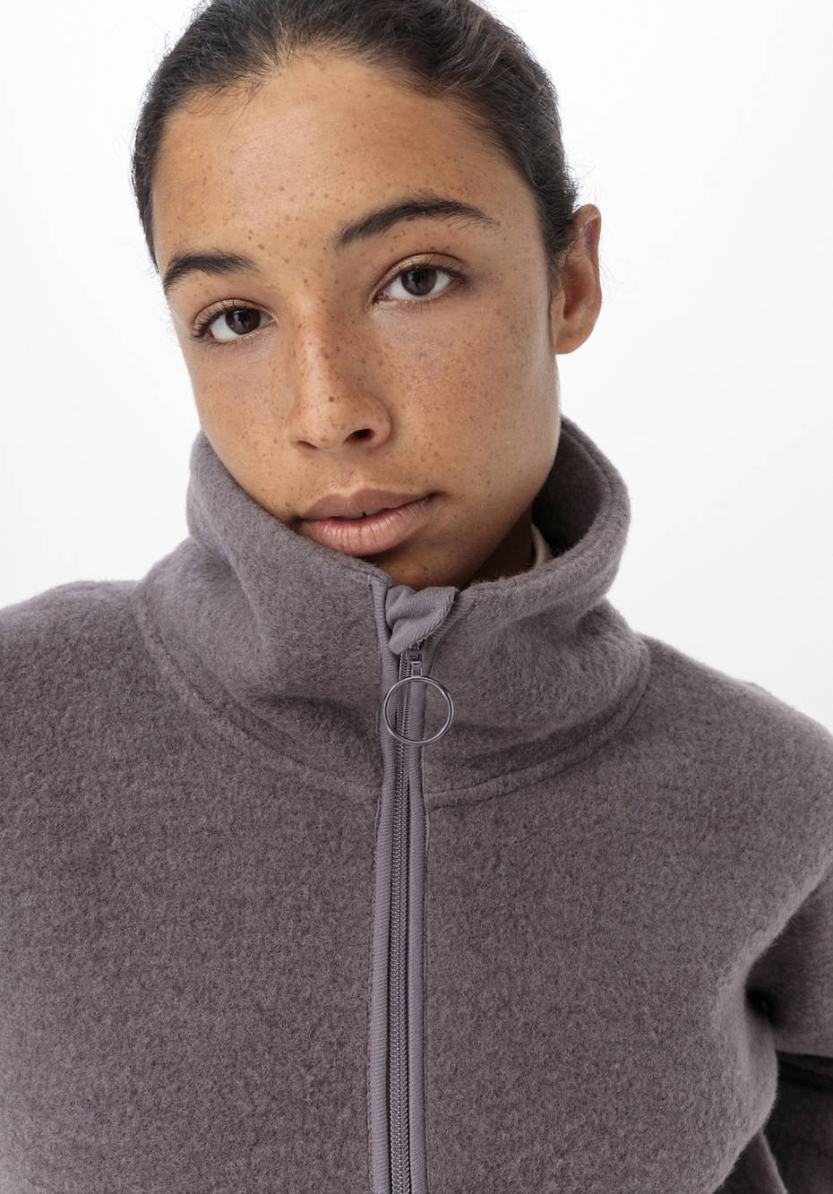 Wollfleece Jacke aus reiner Bio-Merinowolle