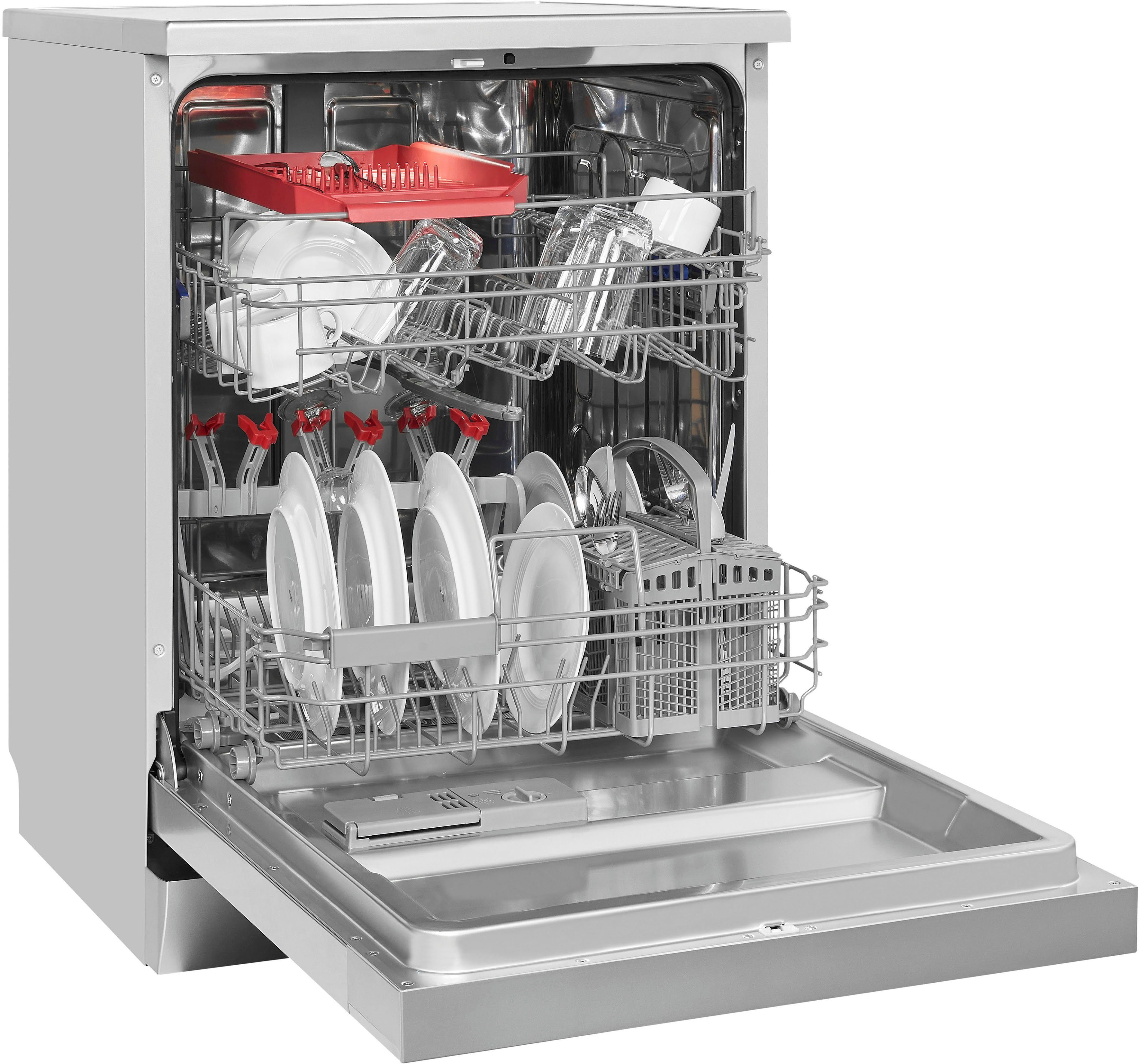 exquisit Standgeschirrspüler, GSP9414-030D inox, 14 Maßgedecke