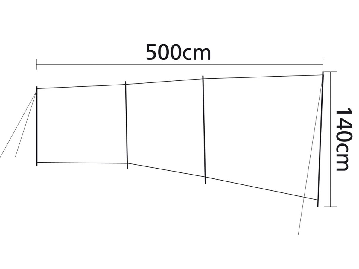 Bo-Camp Caira Windschutz
