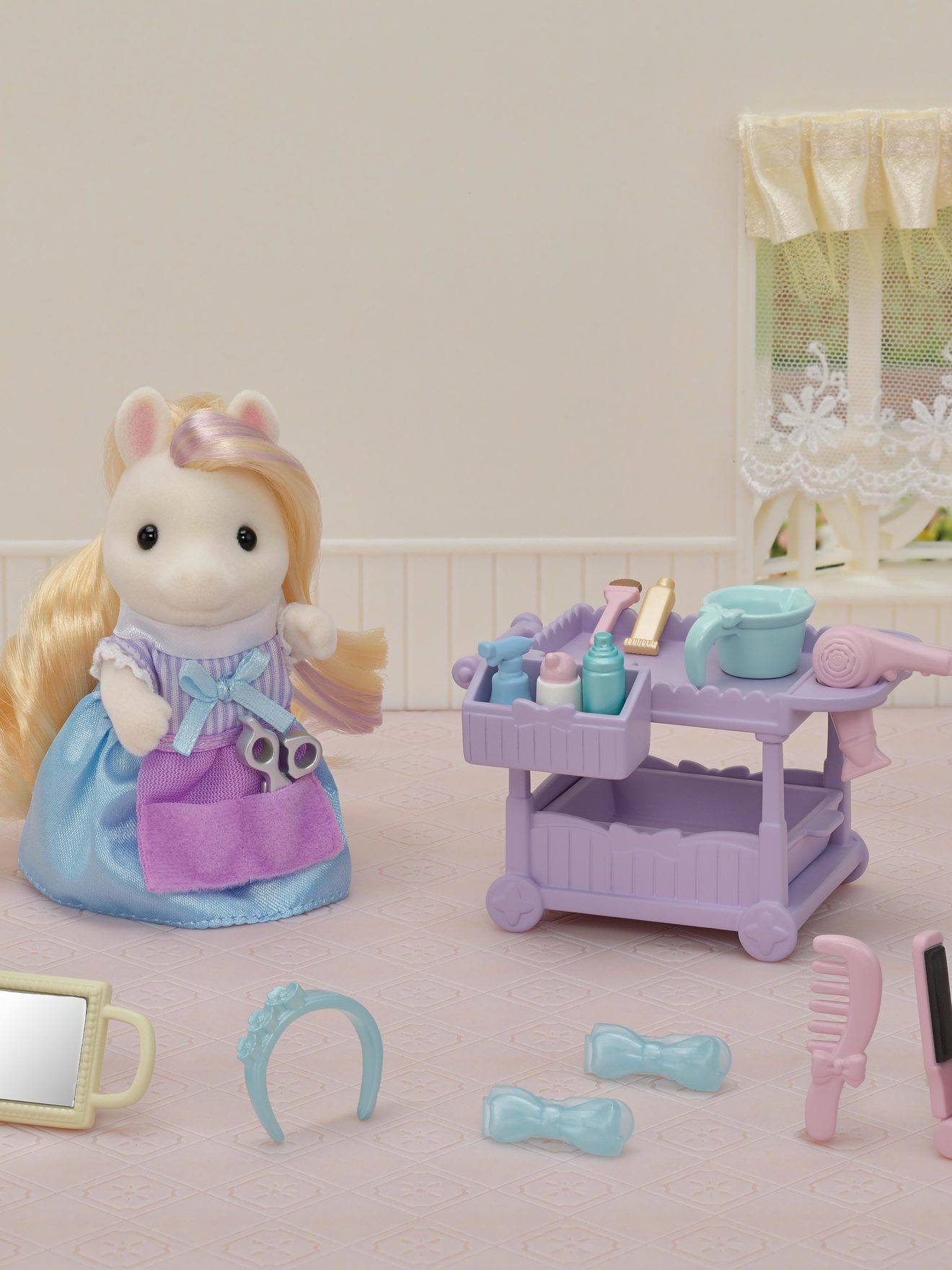 Sylvanian Pony-Mama mit Friseurset SYLVANIAN FAMILIES - mehrfarbig