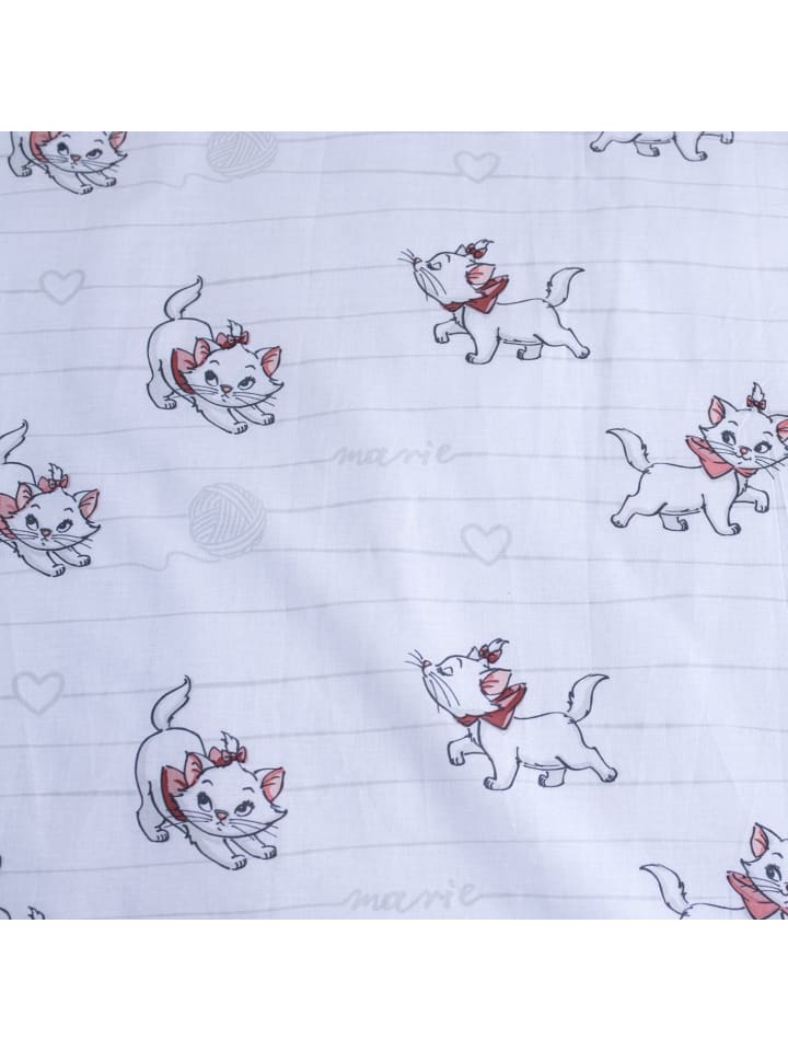 Disney 2-tlg.Set: Babybettwäsche Disney Aristocats Marie 100 x 135 cm in Weiß günstig kaufen 100