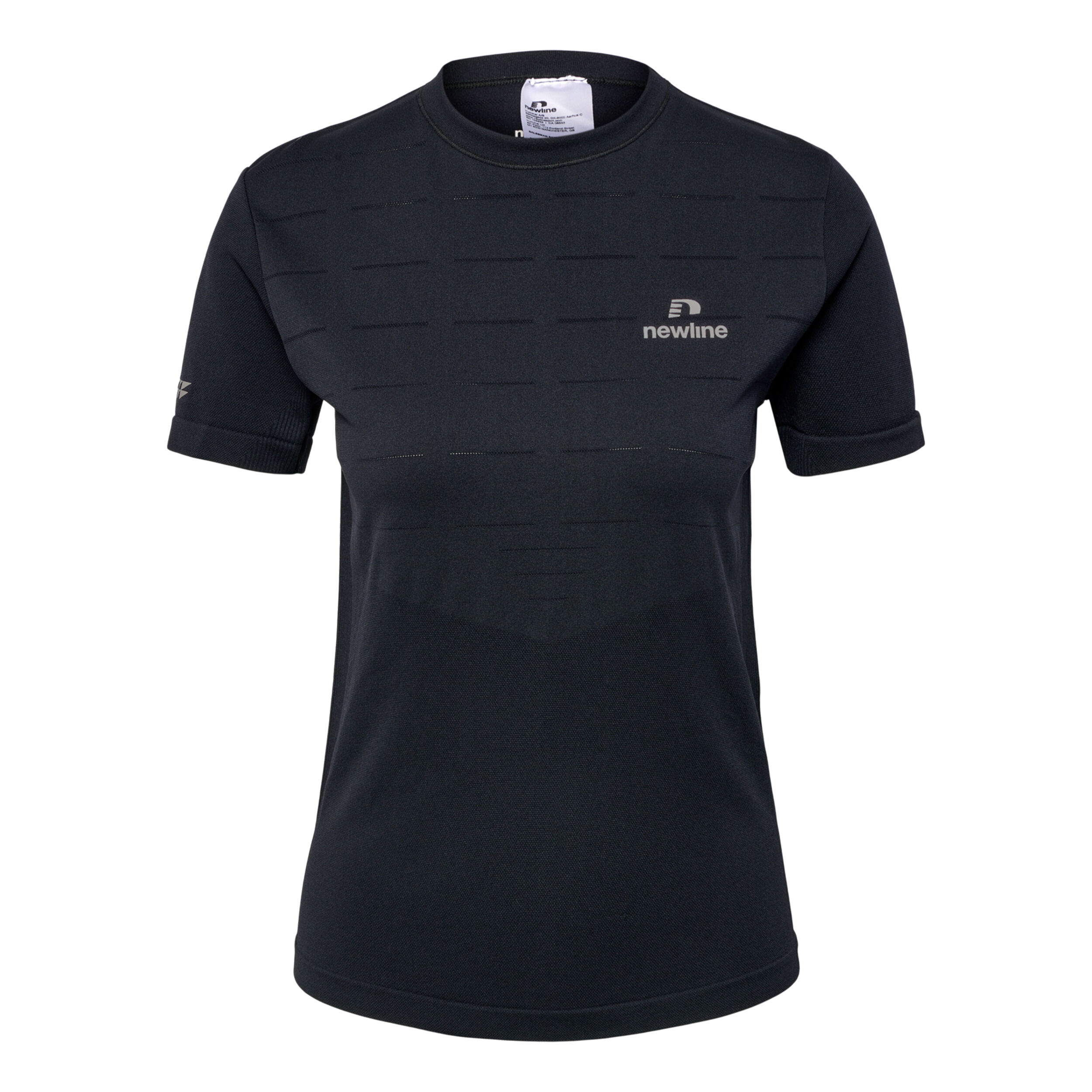 Riverside Seamless T-Shirt Laufshirt Damen - Schwarz