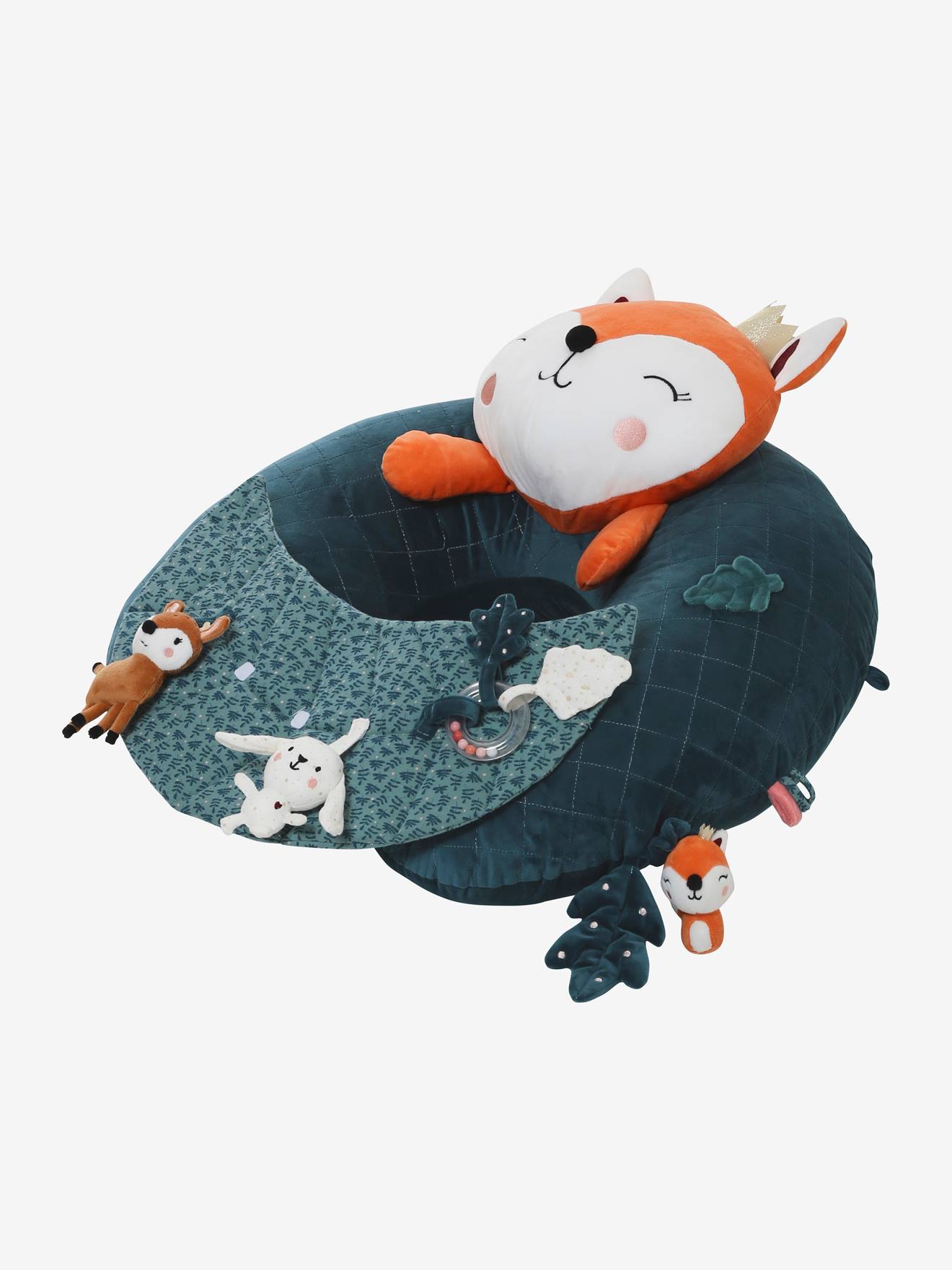 Coussin bébé des découvertes amis de la forêt