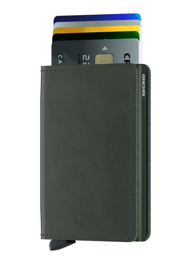 Portafoglio sottile Secrid con porta carte in pelle