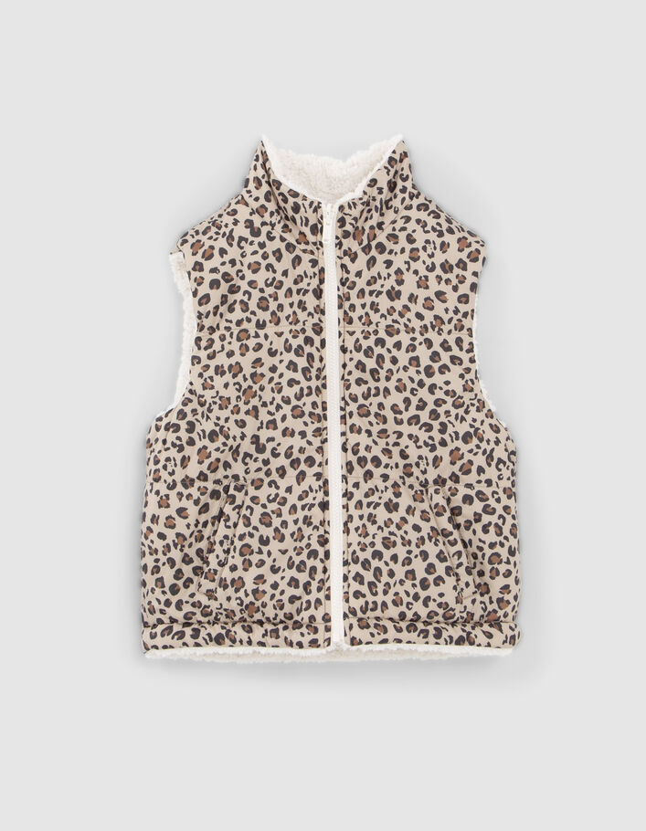 Parka 3-en-1 grise et doudoune réversible fille