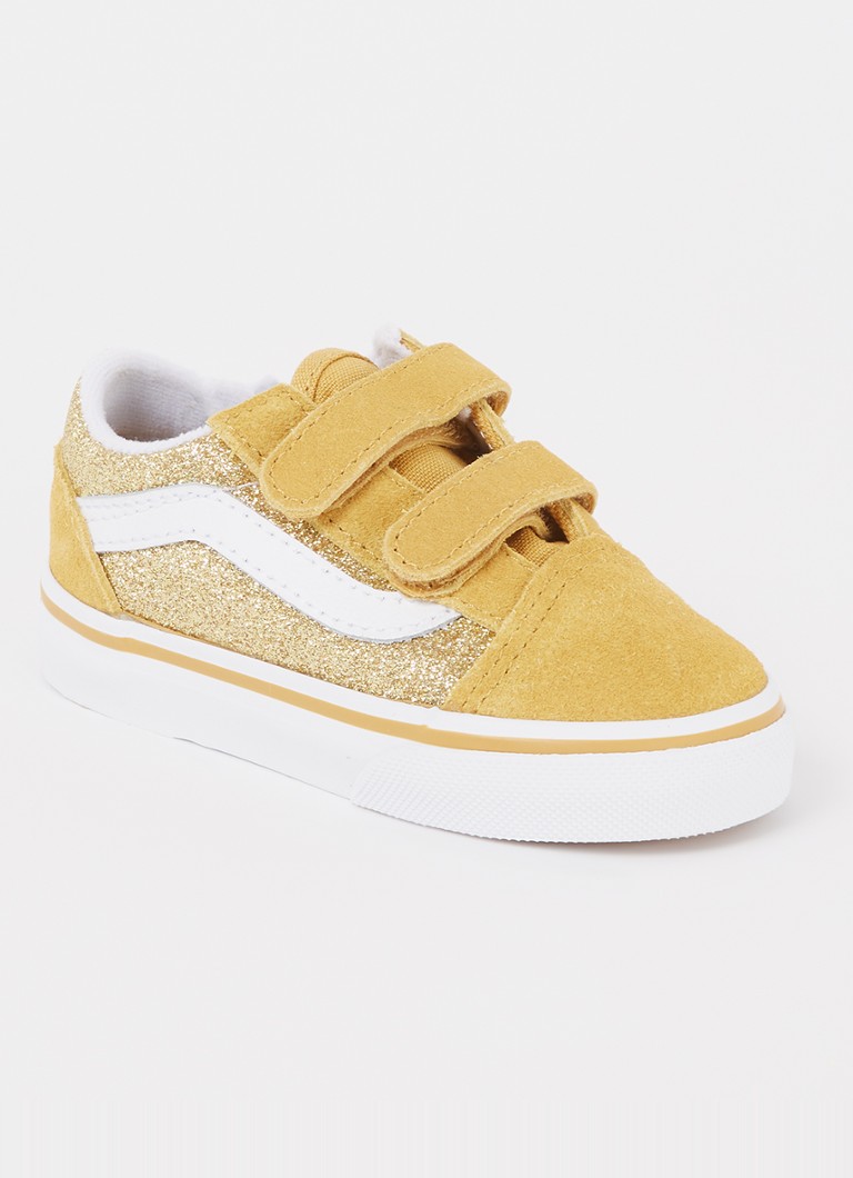 Superga VANS Old Skool V z bleščicami in semiš detajli