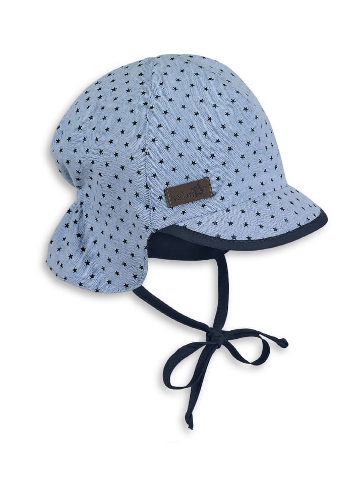 Sterntaler Schirmmütze mit Nackenschutz in himmelblau günstig kaufen