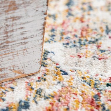 Teppich Wohnzimmer Teppich Kurzflor Pastell Marokkanisches Design, TT Home, rechteckig, Höhe: 12 mm