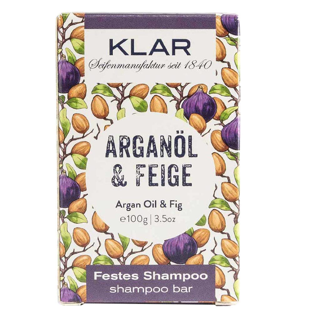 Klar's Festes Shampoo Argan & Feige 100 g