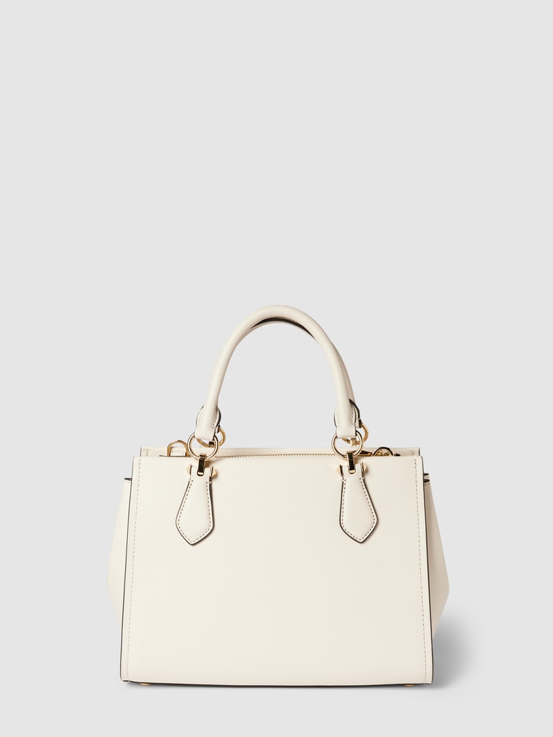 Handtasche mit Label-Detail Modell 'MARILYN' in ecru