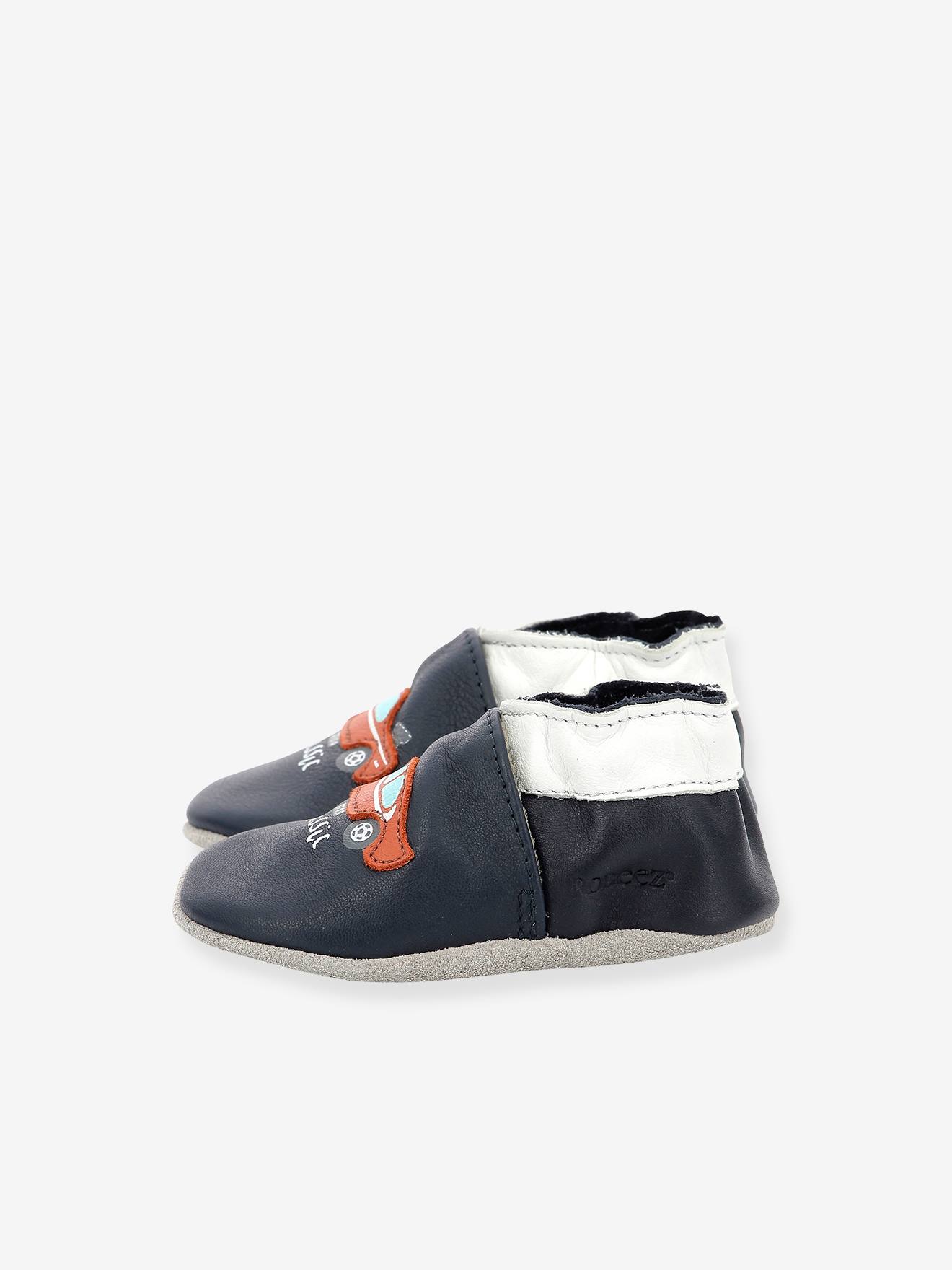 Robeez Baby Krabbelschuhe CLASSICAR ROBEEZ, pflanzlich gegerbt - marine