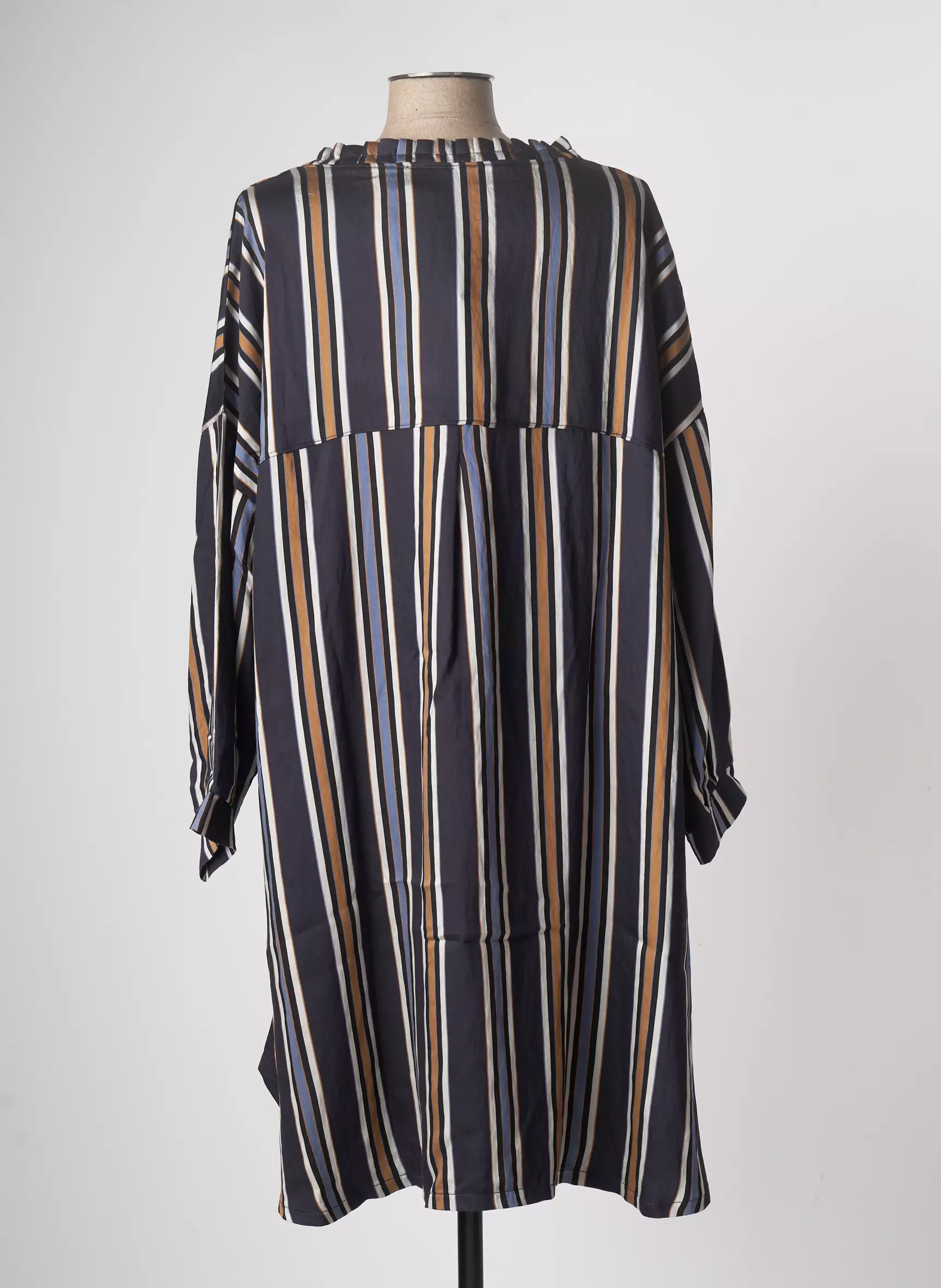 Tendance Unique Robes Mi Longues Femme couleur bleu