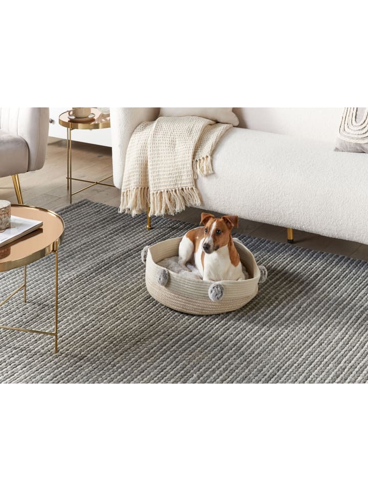 Beliani Tierbett ORTACA in Beige/Weiß - (W) 44 x (H) 10 x (L) 44 cm günstig kaufen onesize
