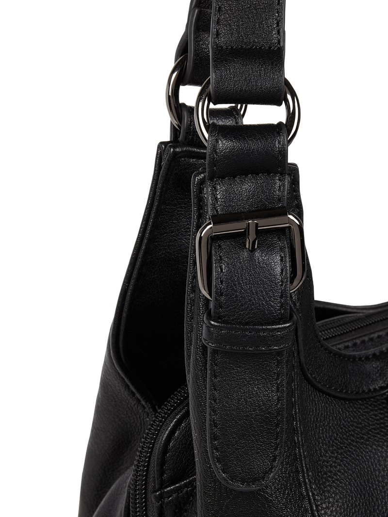 Shopper in Leder-Optik in schwarz