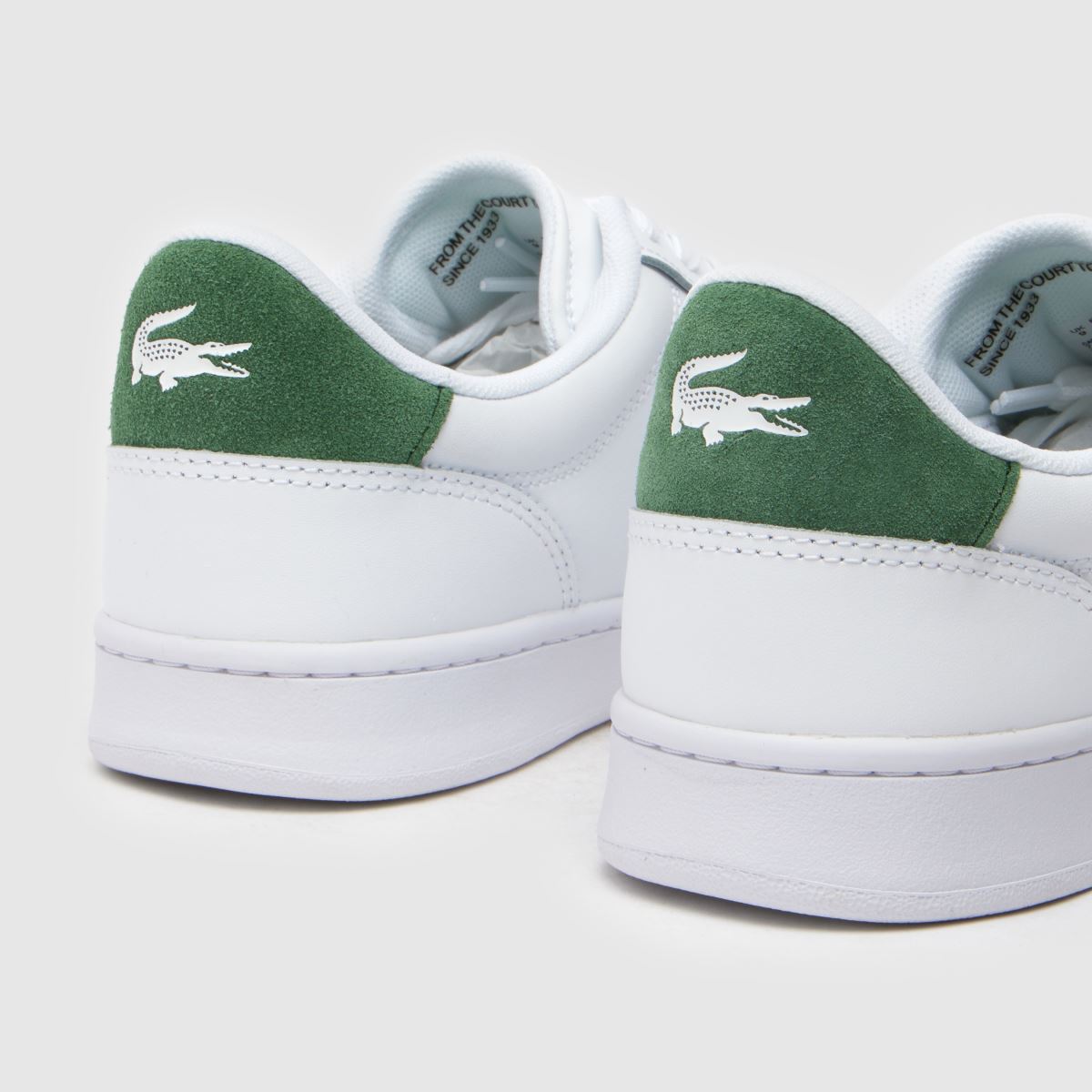 Lacoste – Carnaby – Vita och gröna träningsskor