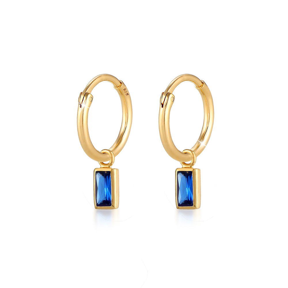 Elli Elli Boucles d'Oreilles Filigrane avec des Saphirs Boucles d'Oreilles Femme - (92 Boucles d'oreilles