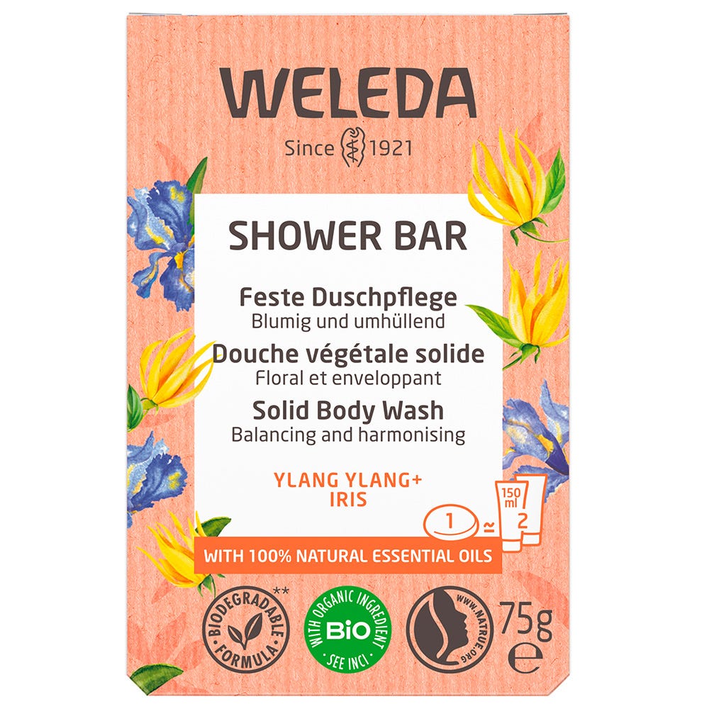 Weleda Shower Bar feste Dusche Ylang Ylang + Iris 75 g