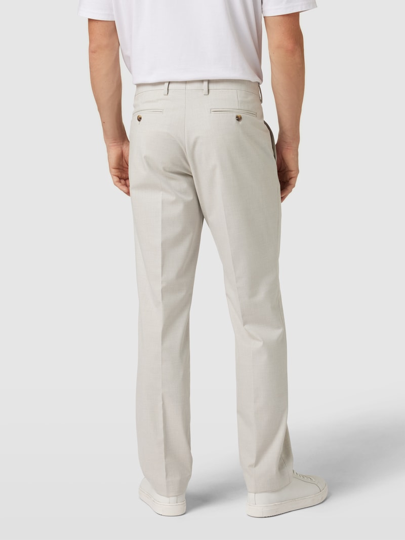 Anzughose mit Karomuster in beige