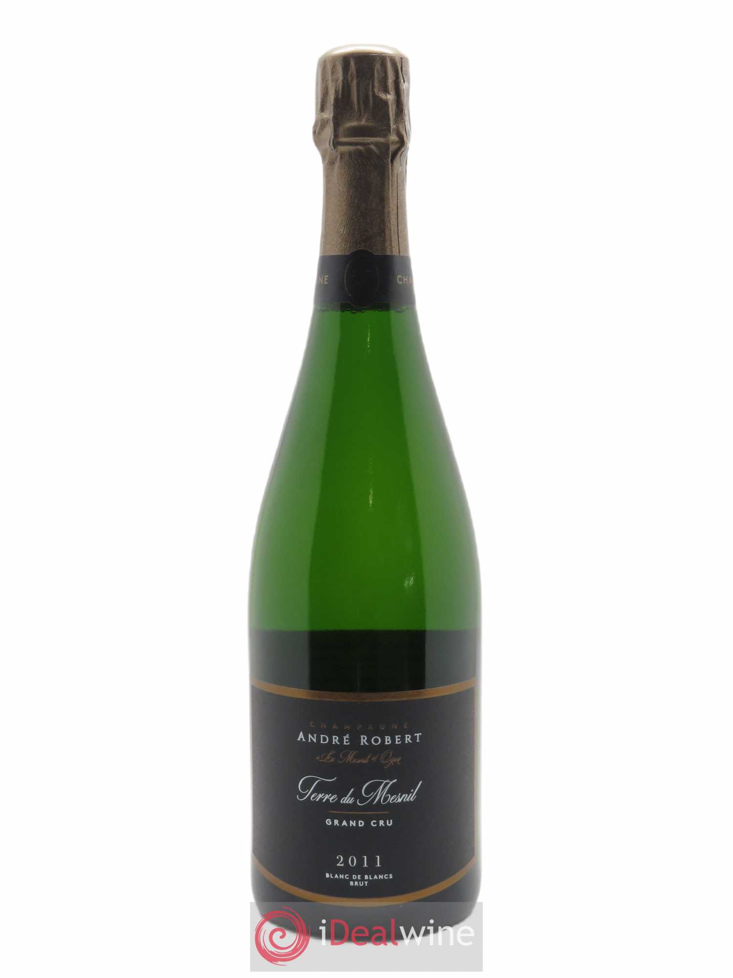 Terre du Mesnil Blanc de blancs Grand Cru Brut André Robert  2011 - Lot de 1 Bouteille