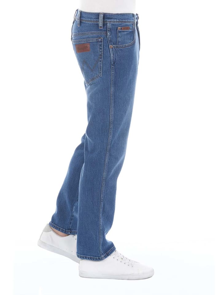 Wrangler Jeans Texas Stretch regular/straight in Blau günstig kaufen