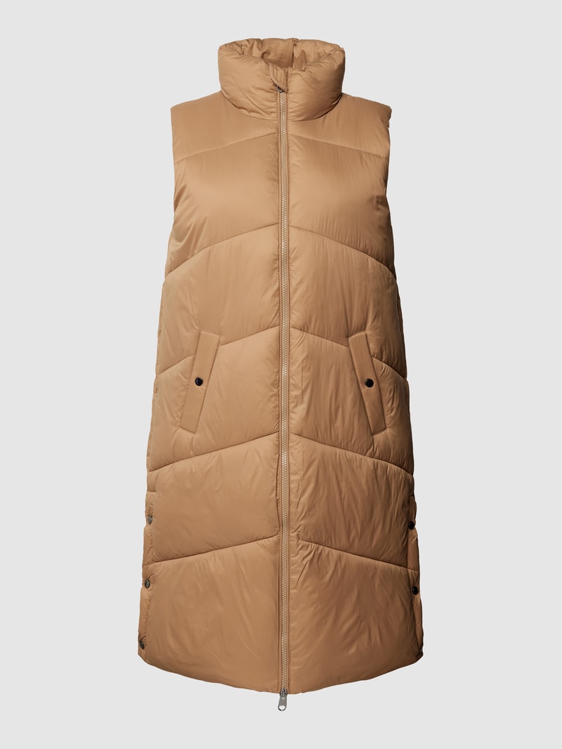 Steppweste mit Stehkragen Modell 'UPPSALA' in camel