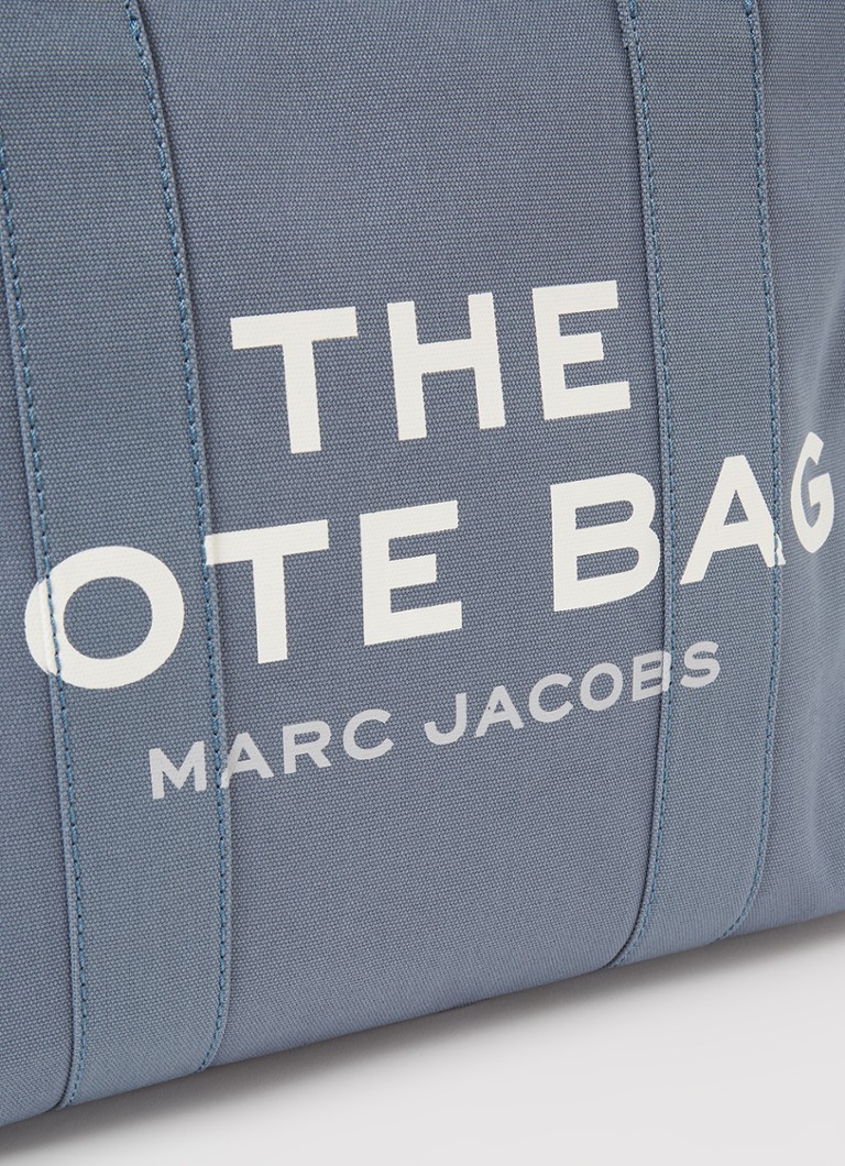Marc Jacobs mazā iepirkumu soma no audekla ar logotipa apdruku