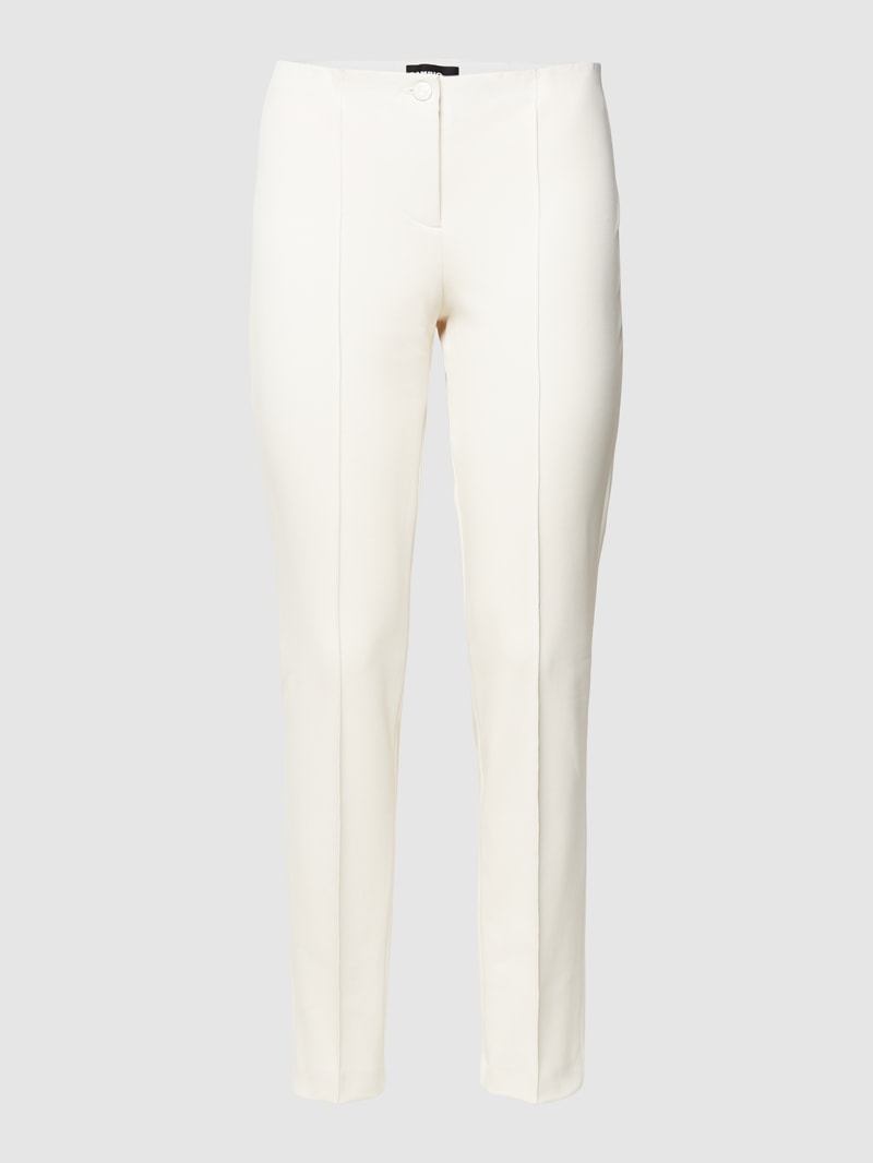 Bundfaltenhose in verkürzter Passform Modell 'ROS' in beige