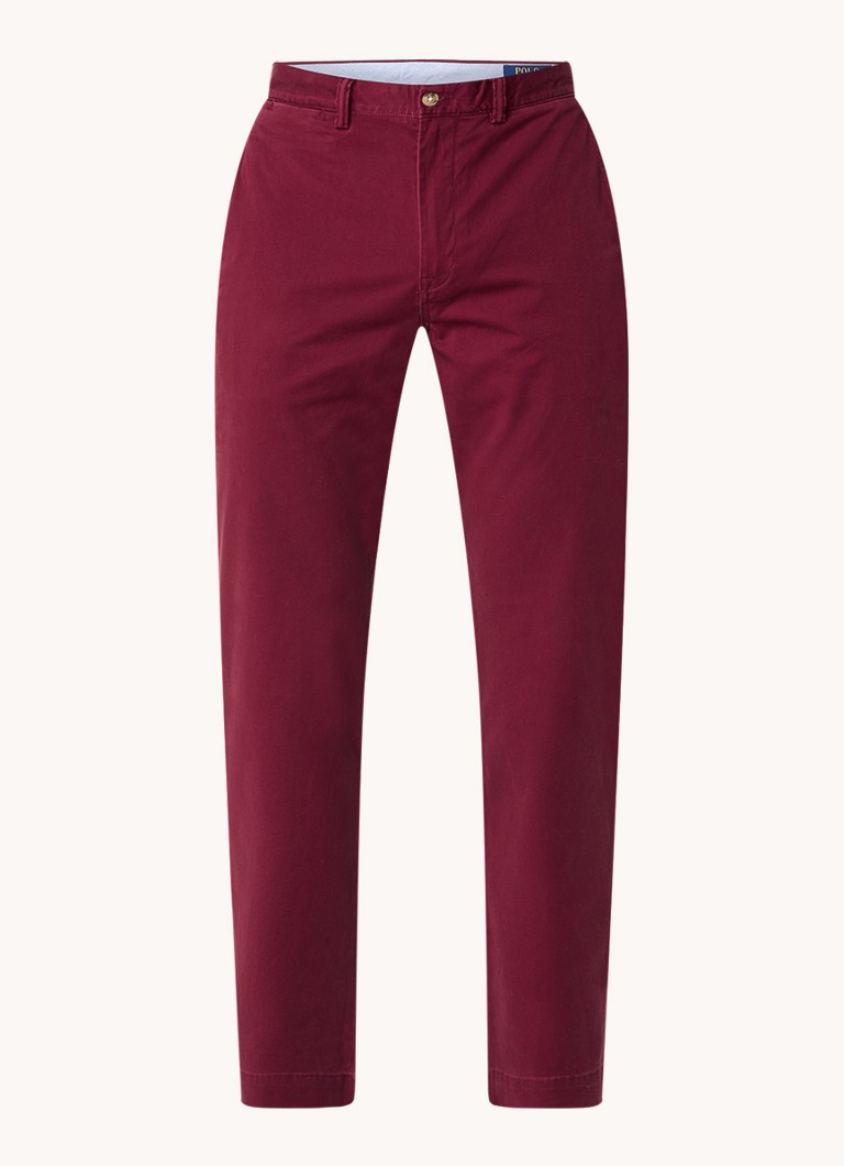 Pantaloni chino drepți Ralph Lauren cu buzunare laterale