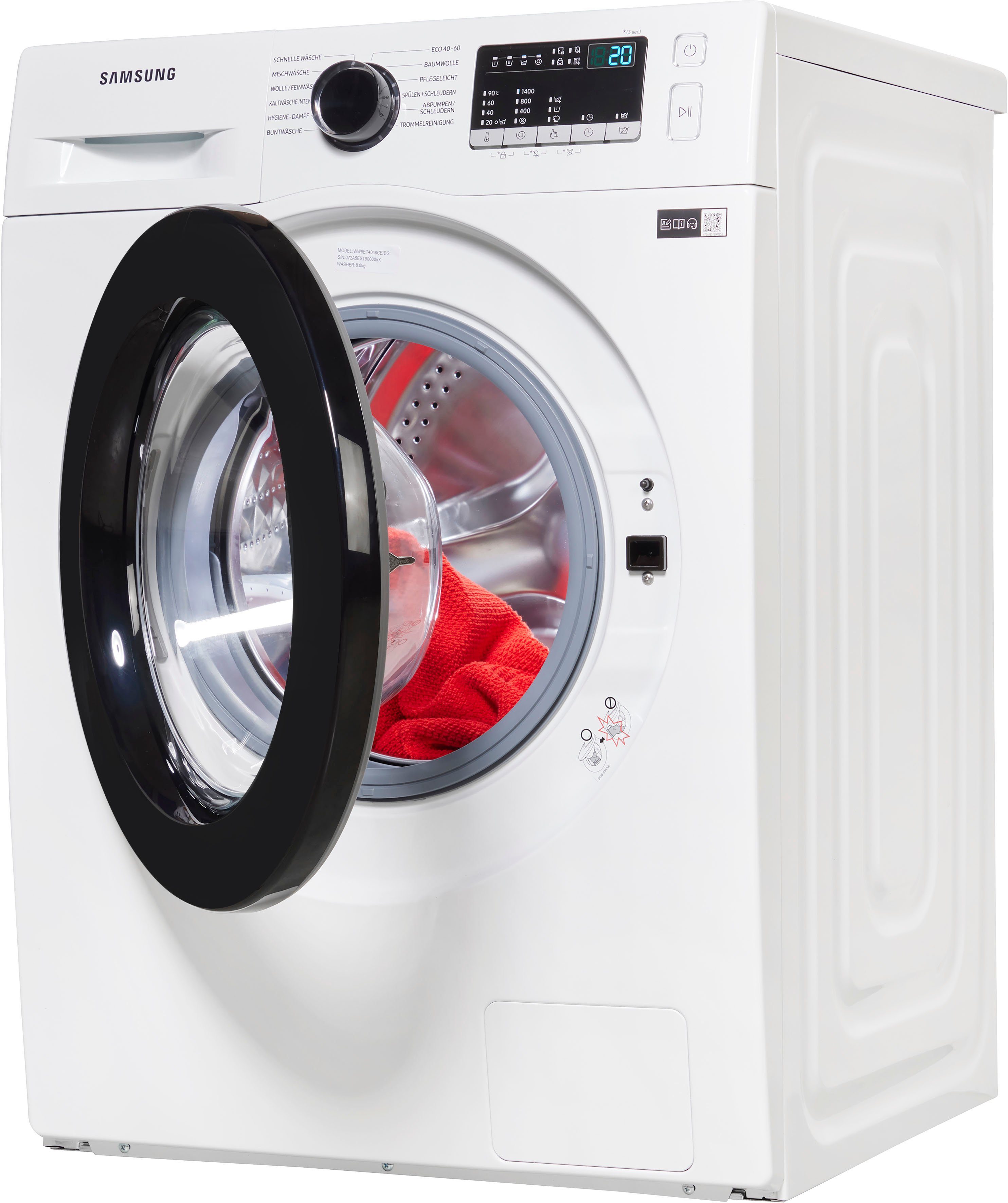 Samsung Waschmaschine WW8ET4048CE, 8 kg, 1400 U/min