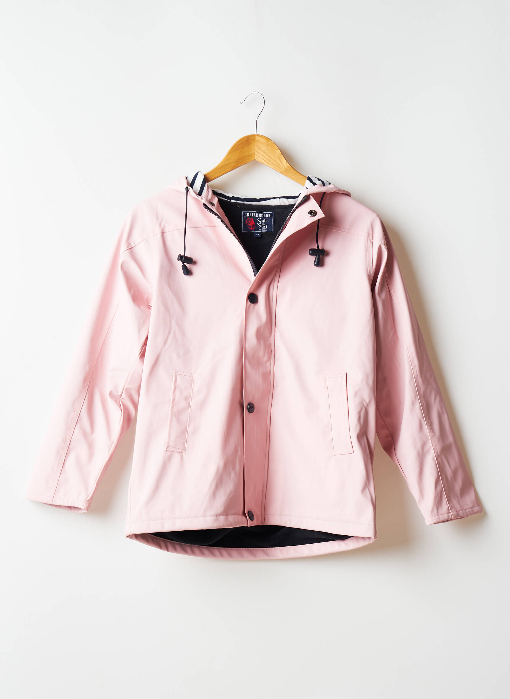 Breizh Ocean Impermeables Trenchs Fille couleur rose