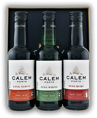 Calem Port for Two 3x0,20 Liter in GP Calem Port for Two 3x0,20 Liter in GP Ein Sortiment feiner Portweine. 0,6	 Liter - Vol 19,5%