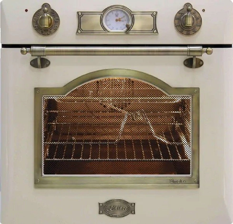 Kaiser Küchengeräte Backofen-Set EG 6345 ElfEm+KG 6325 ElfEm, Einbau Gasbackofen Selbstreinigung 67L +Gasherd, 60cm