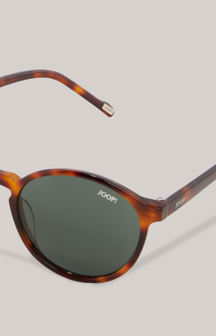 Sonnenbrille in Braun/Grün