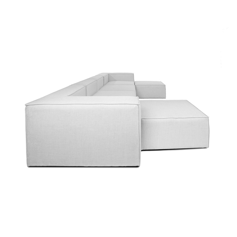 Home Deluxe Modulares Sofa VERONA - XXL hellgrau