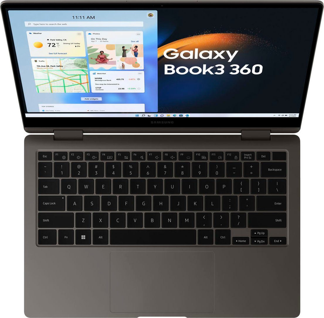 Samsung Galaxy Book3 360 Notebook (33,78 cm/13,3 Zoll, Intel Core i5 1340P, Iris Xe Graphics, 512 GB SSD)