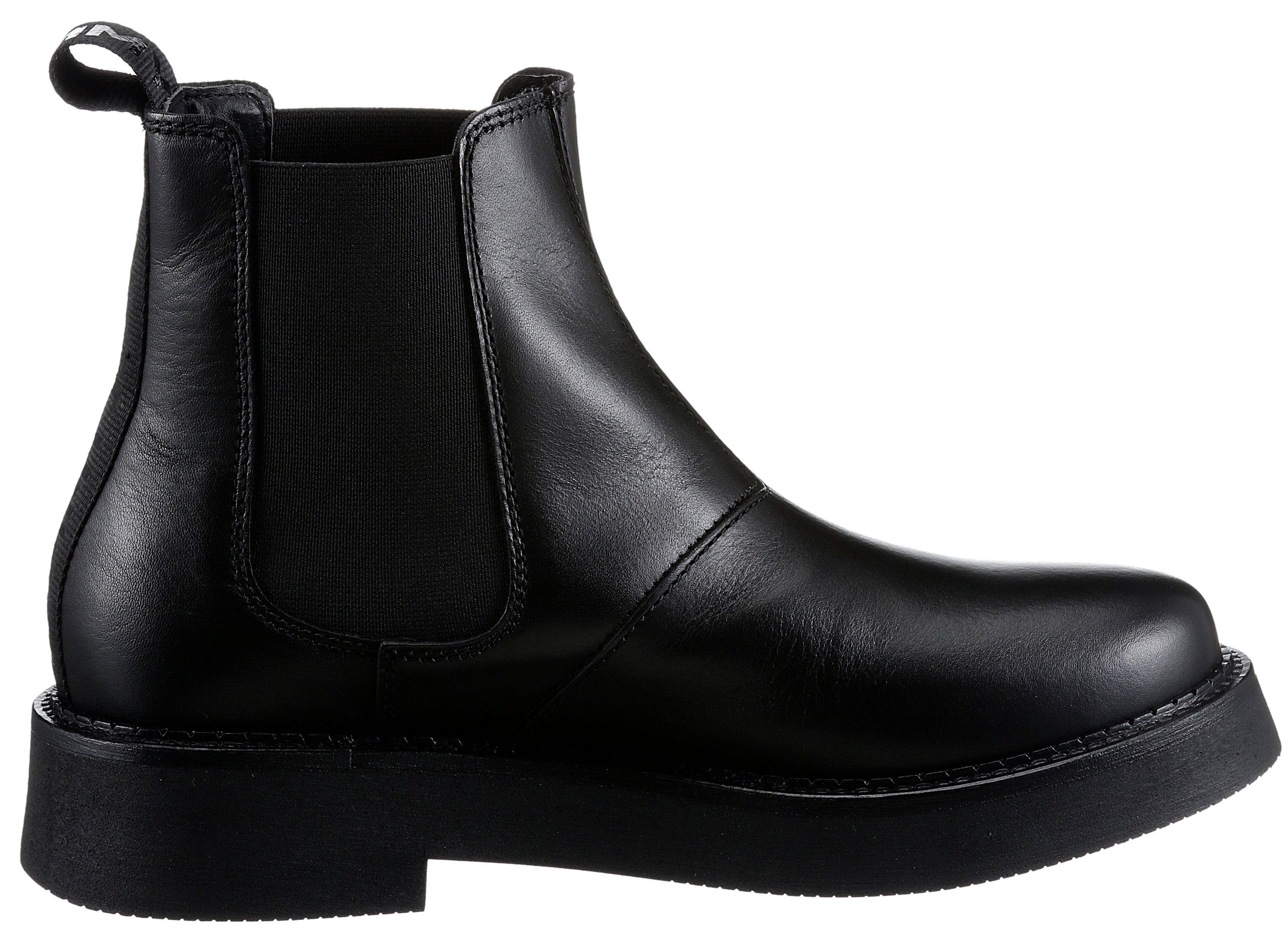 Tommy Jeans TJW CHELSEA FLAT BOOT Chelseaboots mit komfortablem Stretcheinsatz, schmale Form