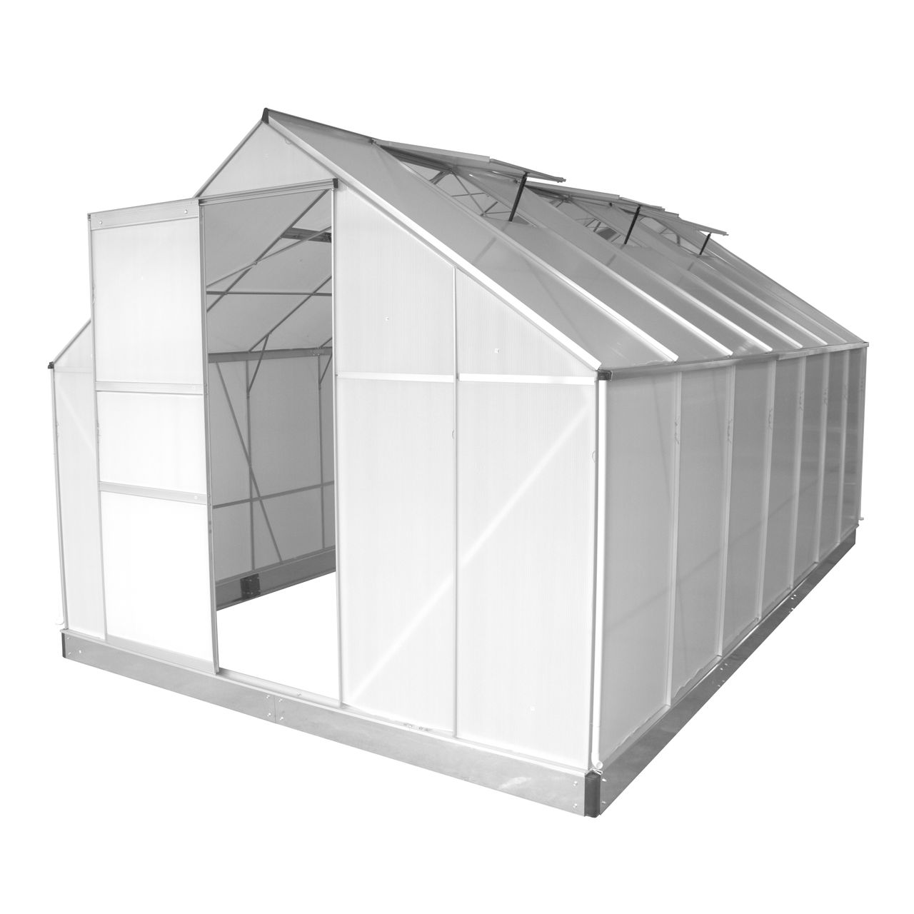 Powertec Garden Gewächshaus Alu OSAKA 430x250x205cm