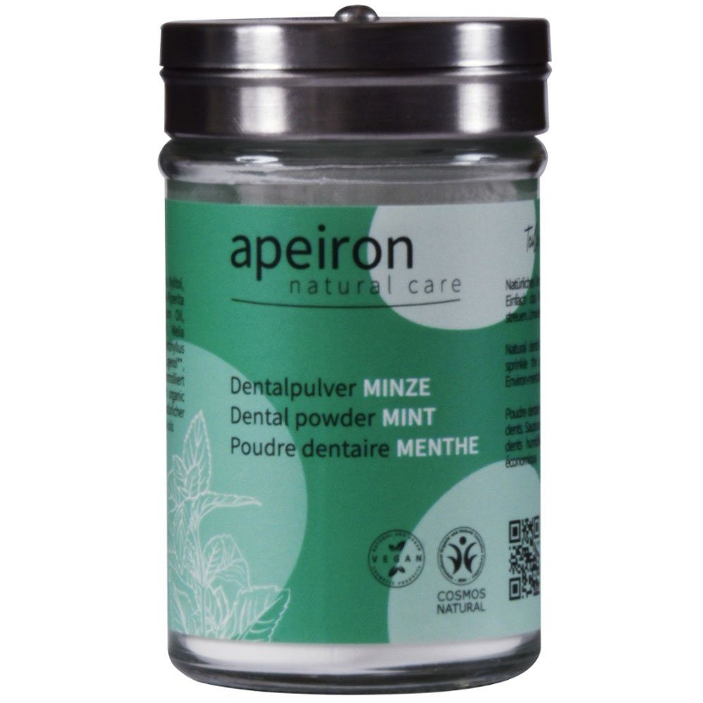 Apeiron Zahnpasta Auromère Dentalpulver Minze, 40 g