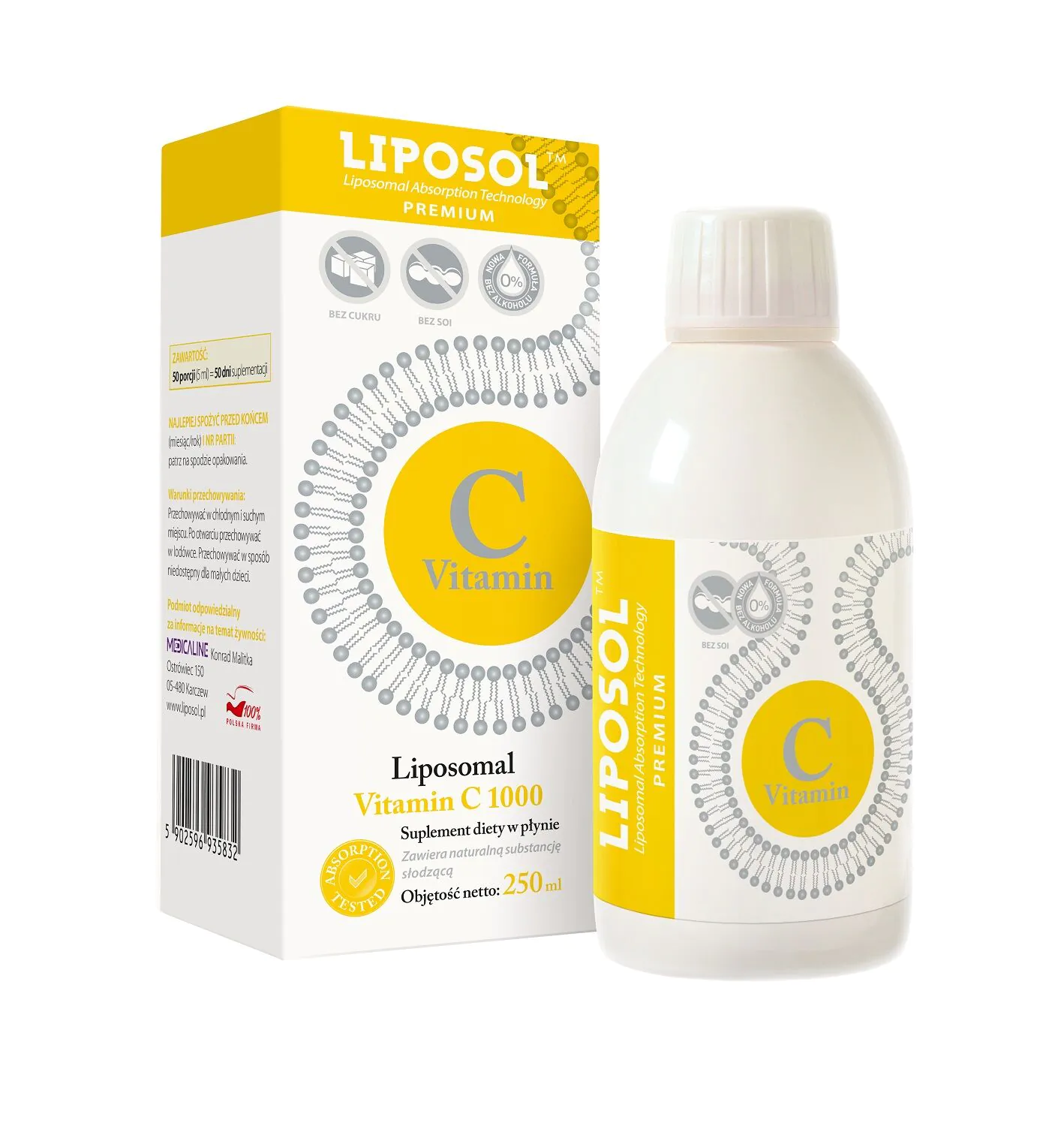 Liposol liposomalni vitamin C, neutralan okus, tekućina