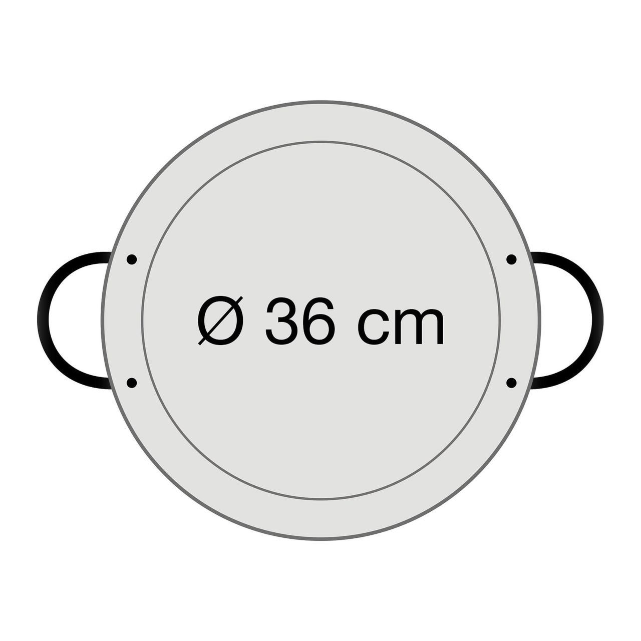 PaellaWorld International Paella World Original spanische Paella Pfanne Typ Valenciana 36cm Stahl poliert mit Griffen