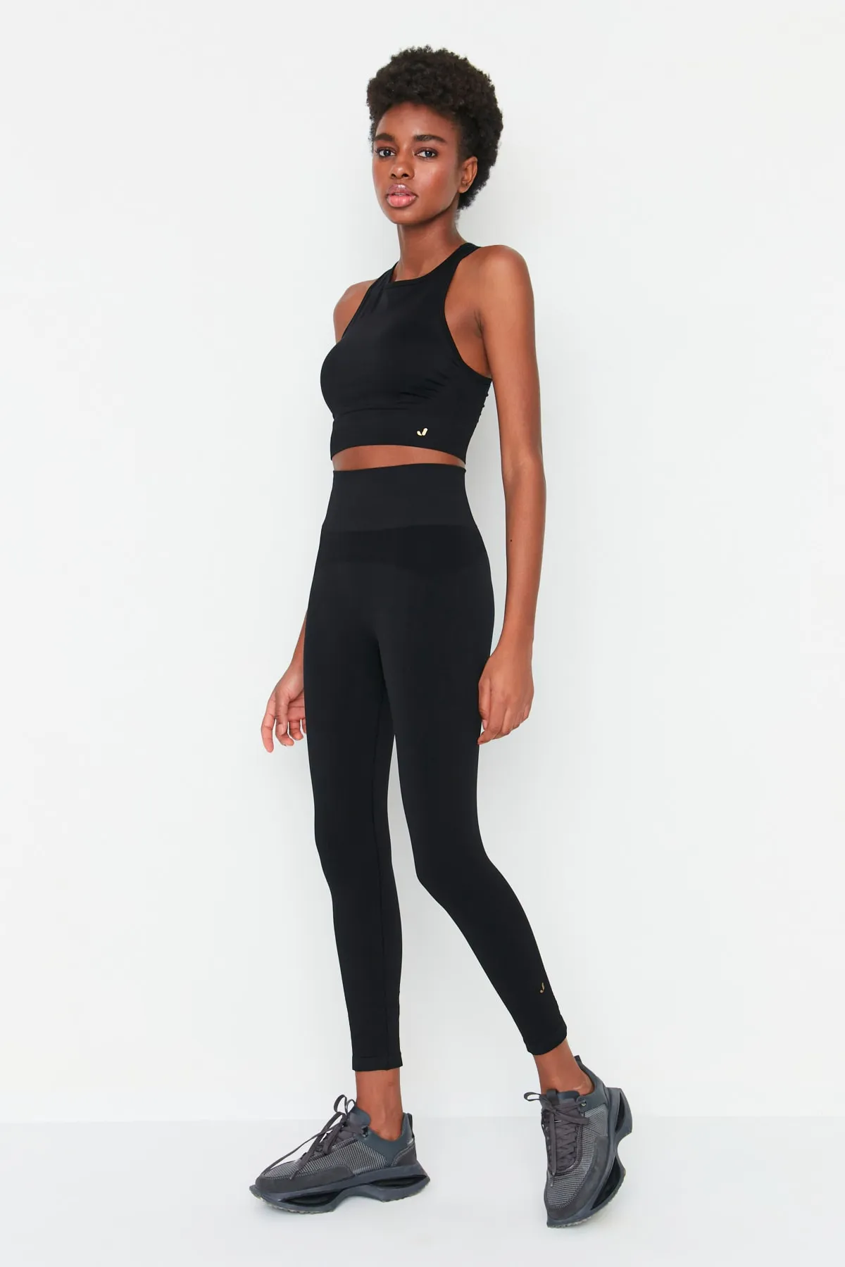 Jerf  Vella - Schwarze Erholungs-Leggings mit hoher Taille