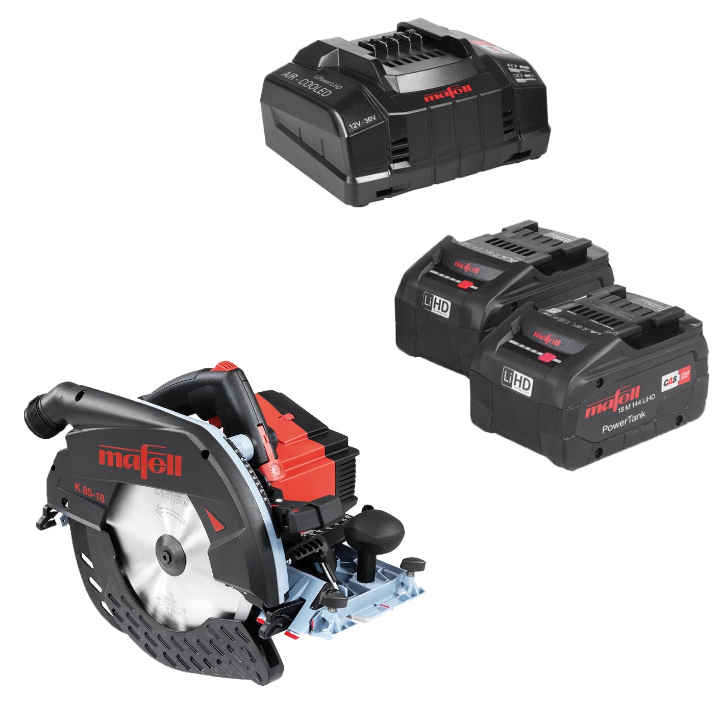 Mafell 1P0450 K 85-18 Ασύρματο Χειροκίνητο Κυκλικό Πριόνι 2x18V 8.0Ah LiHD σε L-Max