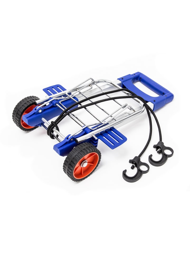 relaxdays Transport Trolley in Blau - (B)30 x (H)93 x (T)36 cm günstig kaufen onesize